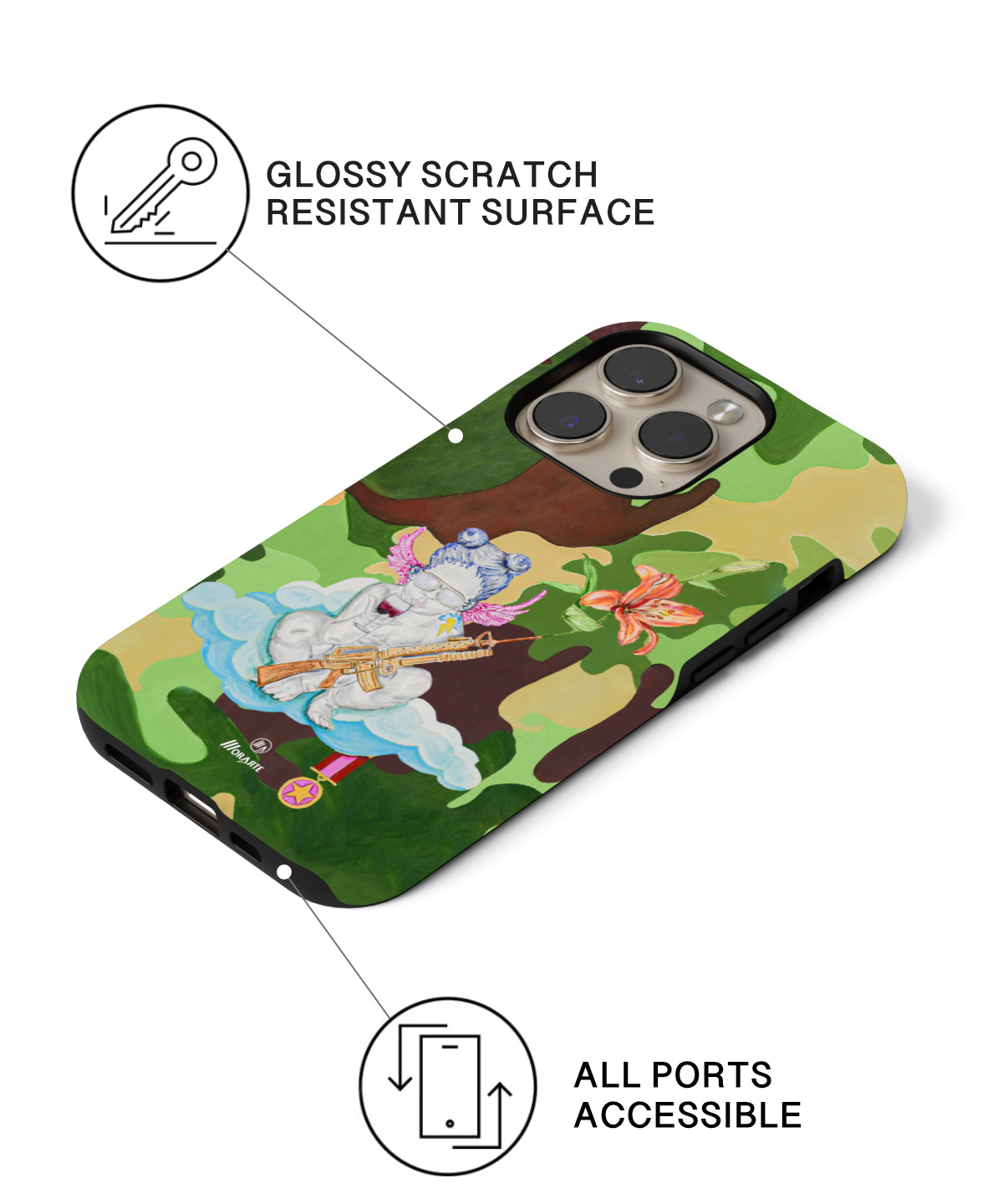 The Warrior in me – Angel – iPhone 16 Tough (MagSafe) Case