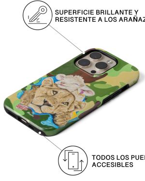 La guerrera en mi- Lion – iPhone 16 Fundas Tough ( MagSafe)