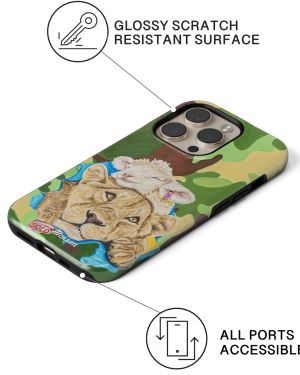 The Warrior in me – Lion – iPhone 16 Plus Tough (MagSafe) Cases